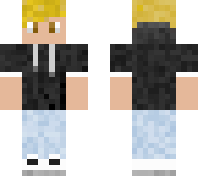 cool blonde boy with headphones and brown eyes