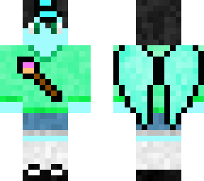 idk their name(friends oc they wanted me to make into a minecraft skin)