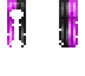 purple and black half and half hair base