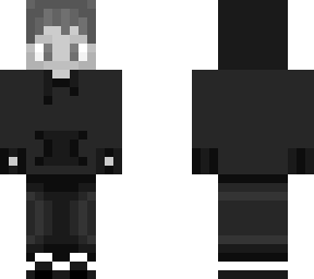 black and white