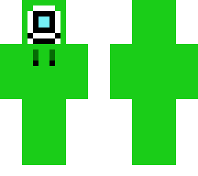 cyclope en suit  capuche vert