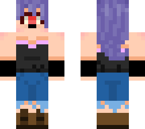 cyclops female with flower in hair and shorts