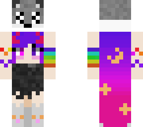 enderunicornkitty carrying miniredwolf