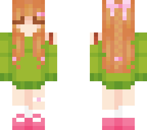 green and pink