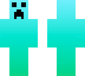 green to blue gradient creeper
