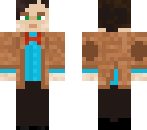 the eleventh doctor (blue shirt, with blazer)