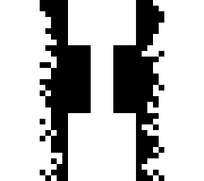 black and white