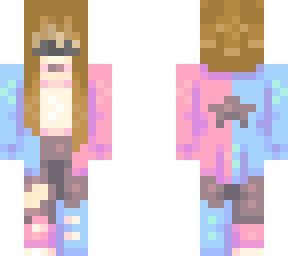 blue & pink