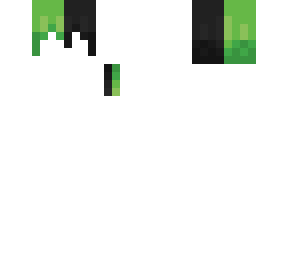 green and black hair