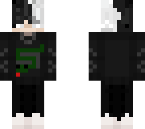 black and white