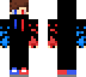 blue and red boy