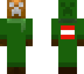 gingerbread creeper with a creeper onesie ?
