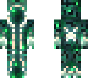 glowing green sculk mage