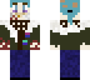 my piccrew that i turned into a minecraft skin