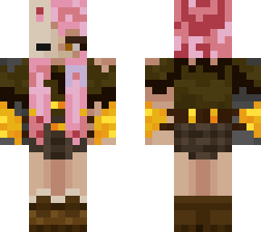 piglin girl - pink hair edition