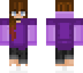 purple puff hood