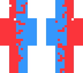 red and blue