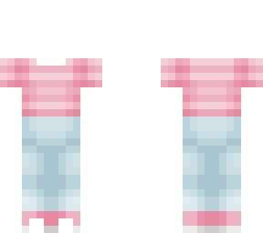 subtle stripes outfit base pink