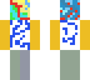 a crazy rainbow  man