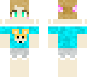 felicity in a corgi t-shirt