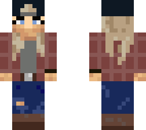 flannel farm girl (fixed sleeves)