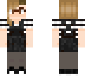 pinafore in black