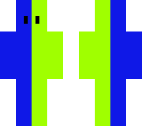 blue/green man