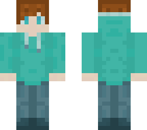 blue hoodie