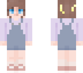 cute skin whit purple t-shirt