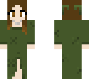 green dress
