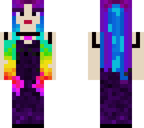rainbow hair dress clothes