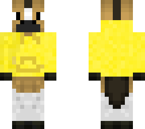 yellow hoodie horse