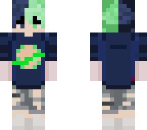 blue and green