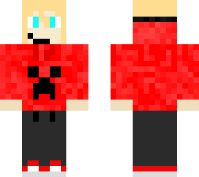 creeper red hoodie girl