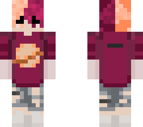 maroon and peach