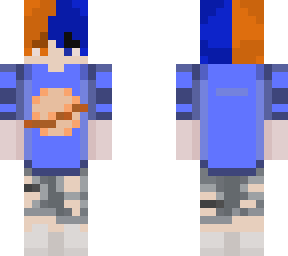 orange and blue