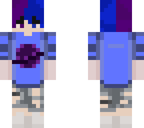 purple and blue