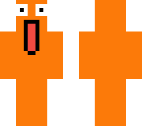 very surprised orange dude