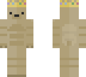 white bear with technoblade's crown