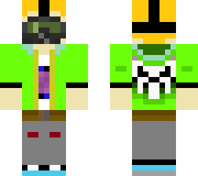 a random masked skin