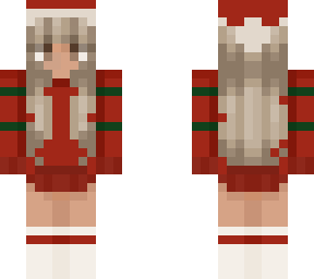 christmas girl blond highlights