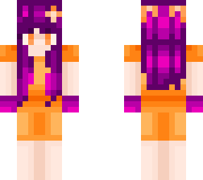 cute orange and purple girl