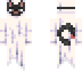 ghost w/ cat mask and tail >:3