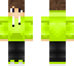 lime hoodie boy