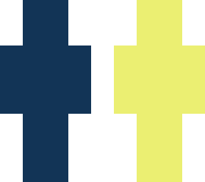 blue and yellow skin