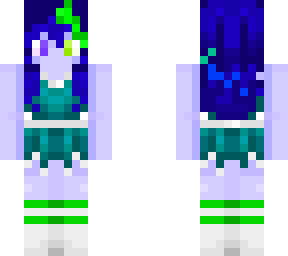 blue axolotl girl