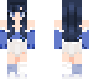 blue winter girl
