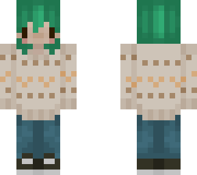 green hair girl