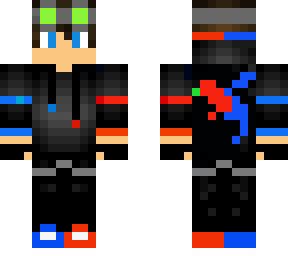 red and blue boy