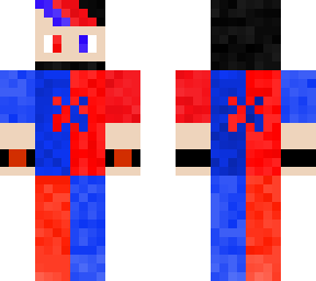 red blue skin